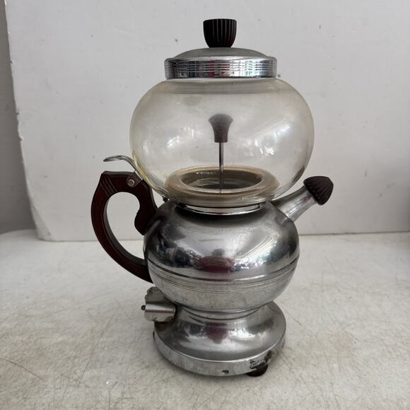 VINTAGE ART-DECO FARBERWARE COFFEE ROBOT #610 VACUUM AUTOMATIC POT PERCOLATOR - Picture 1 of 14